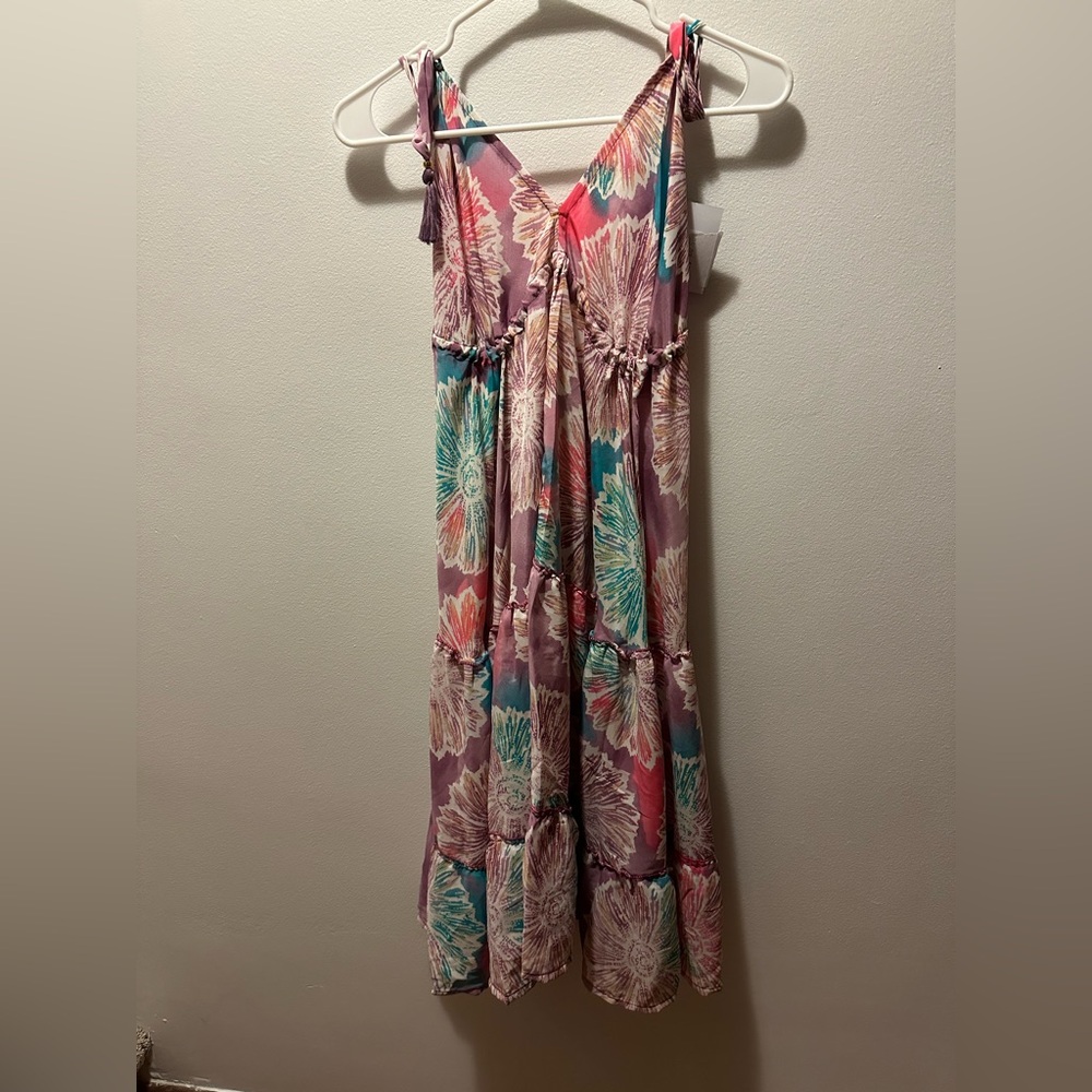 Floral Multicolor boho Dress size s-m